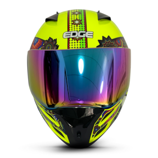 Foto 3 | Casco Integral Para Moto Edge Helmets Oficial Xamma Verde Certificado Dot Talla L