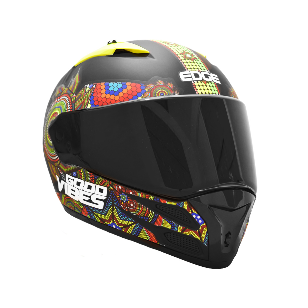 Foto 7 pulgar | Casco Integral para Moto Edge  Xamma Negro Certificado Dot