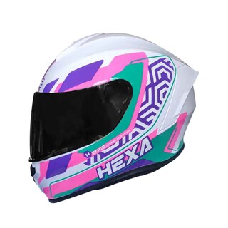 Foto 2 | Casco Integral Para Moto Edge Helmets Oficial Hexa color Rosa Certificado Dot Talla S