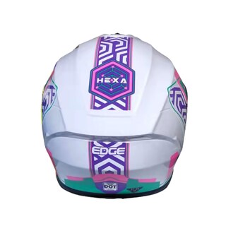 Foto 4 | Casco Integral Para Moto Edge Helmets Oficial Hexa color Rosa Certificado Dot Talla S