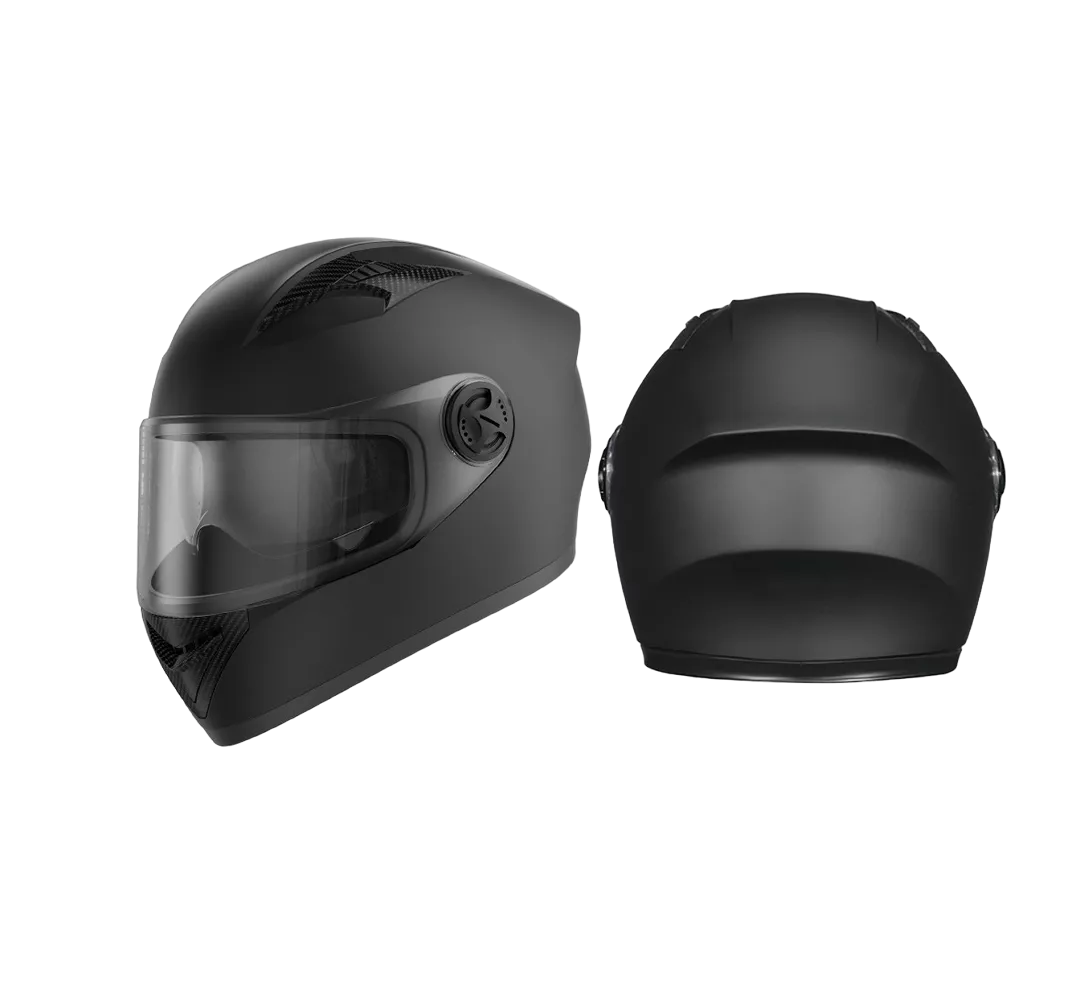 Foto 2 pulgar | Casco Abatible BELUG para Motociclista Anti Niebla Espejo Doble Negro