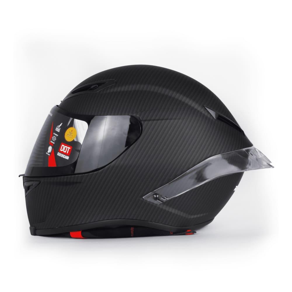 Casco para Motociclista Rasen CAS-CER-10202 color Negro