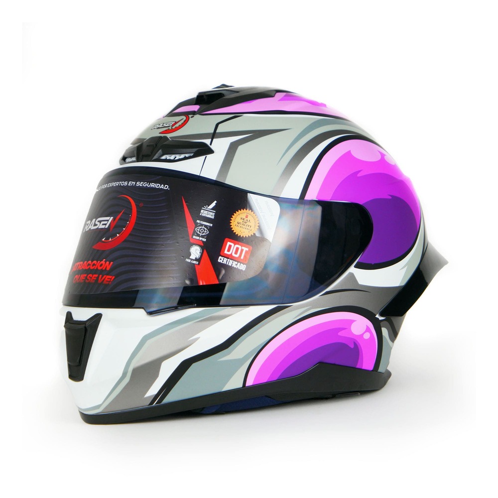 Casco para Motociclista Rasen CAS-CER-10002 Multicolor