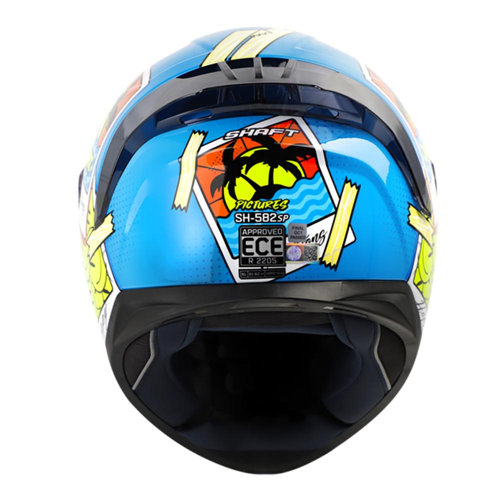 Foto 4 pulgar | Casco Integral para Motociclista Shaft SH 582 SP PICTURES Multicolor Talla XL