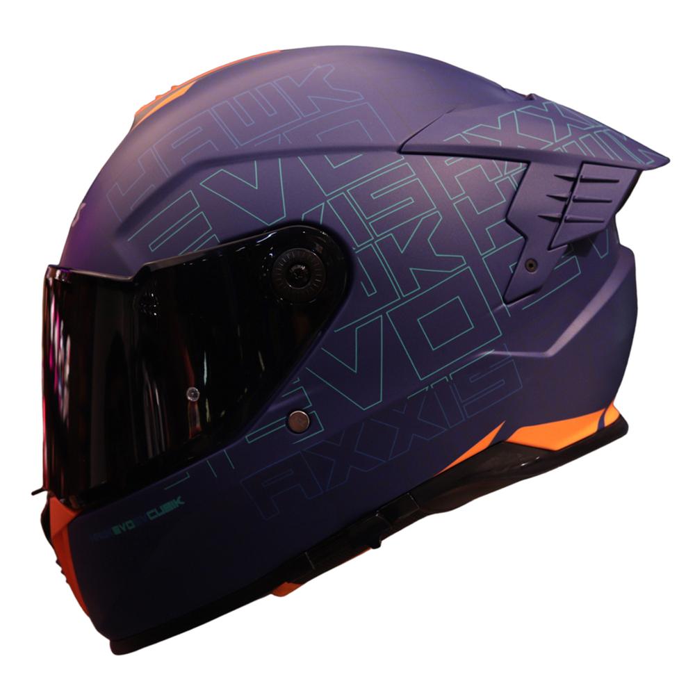 Foto 2 pulgar | Casco Para Moto Axxis Talla S Hawk Cubik C7 Color Azul