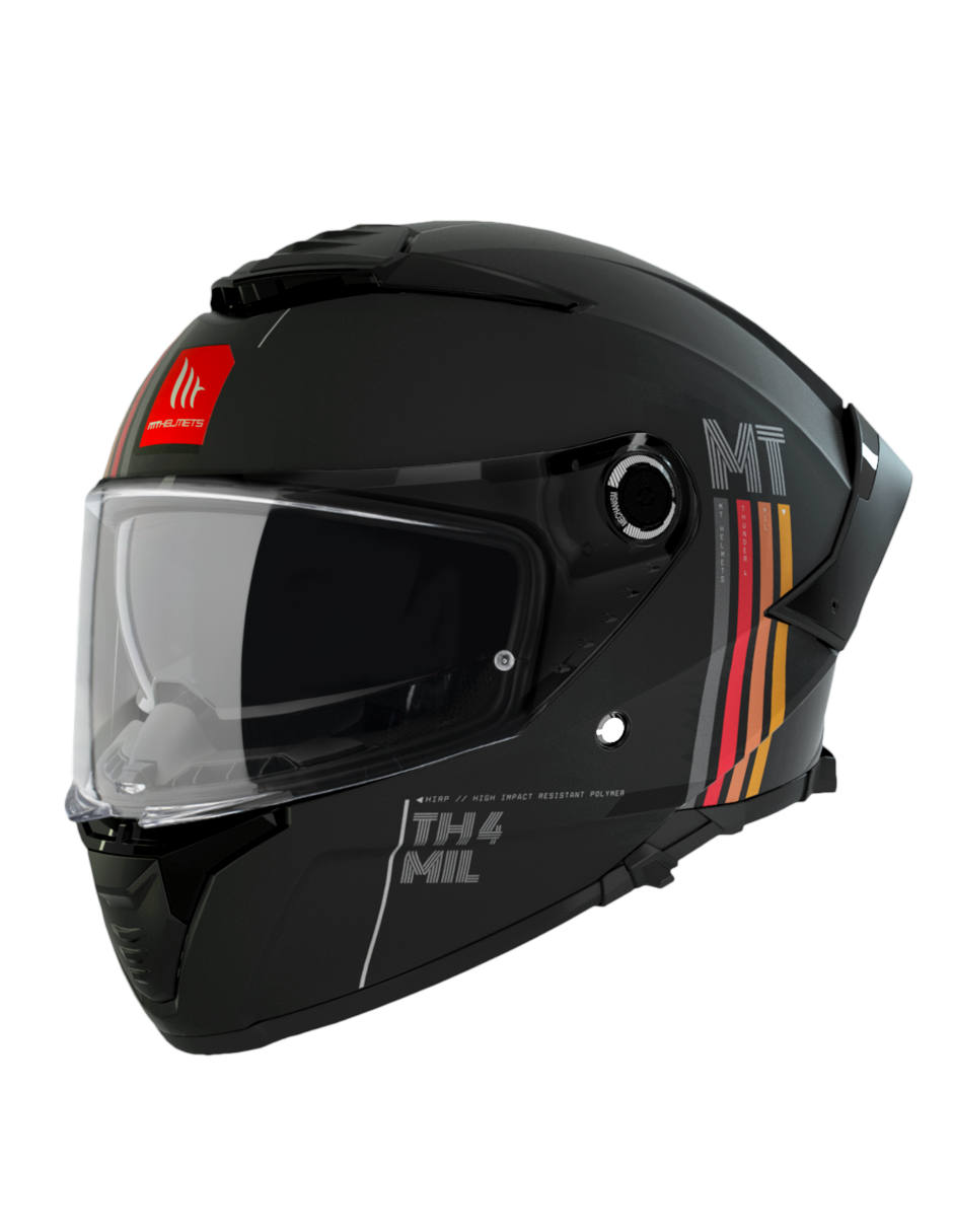 Foto 2 pulgar | Casco para Motociclista MT Helmets Thunder 4SV color Negro