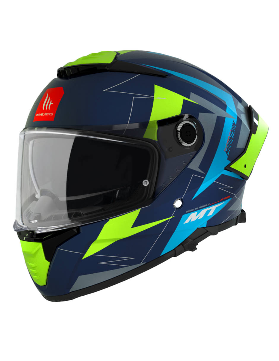 Foto 2 pulgar | Casco para Motociclista MT Helmets Thunder 4SV color Azul