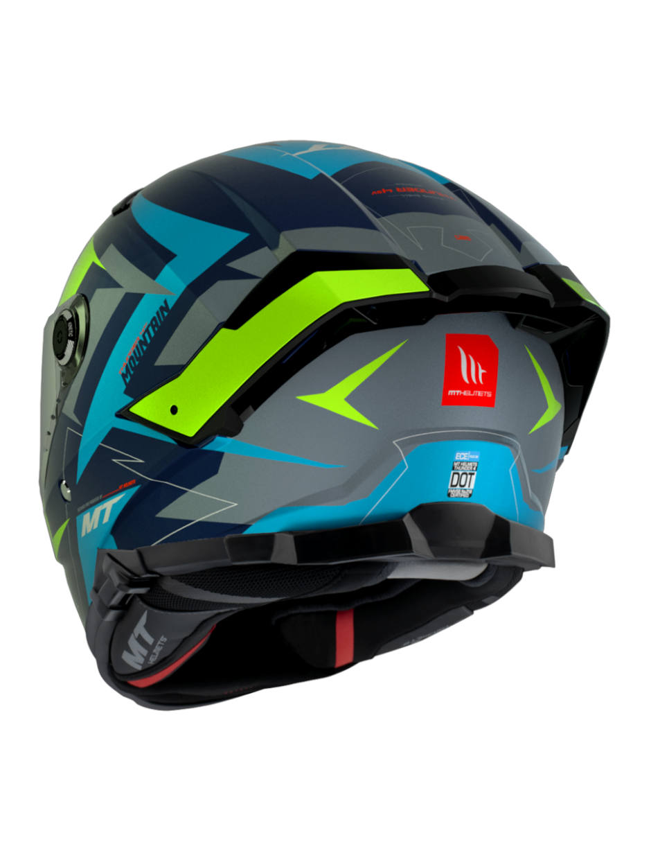 Foto 3 pulgar | Casco para Motociclista MT Helmets Thunder 4SV color Azul