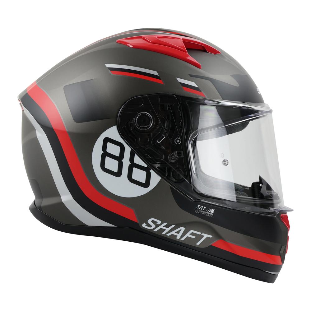 Casco para Moto Shaft Gris Mate