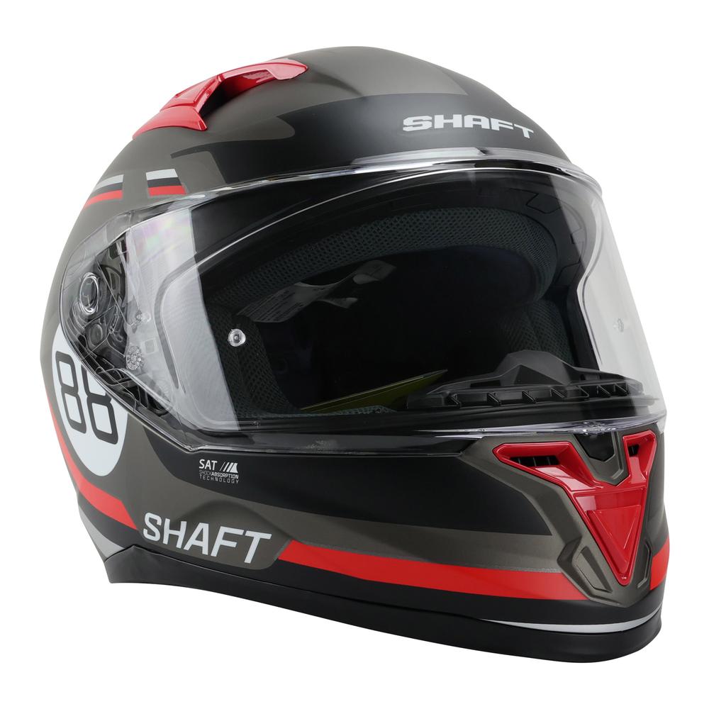 Foto 5 | Casco para Moto Shaft Gris Mate