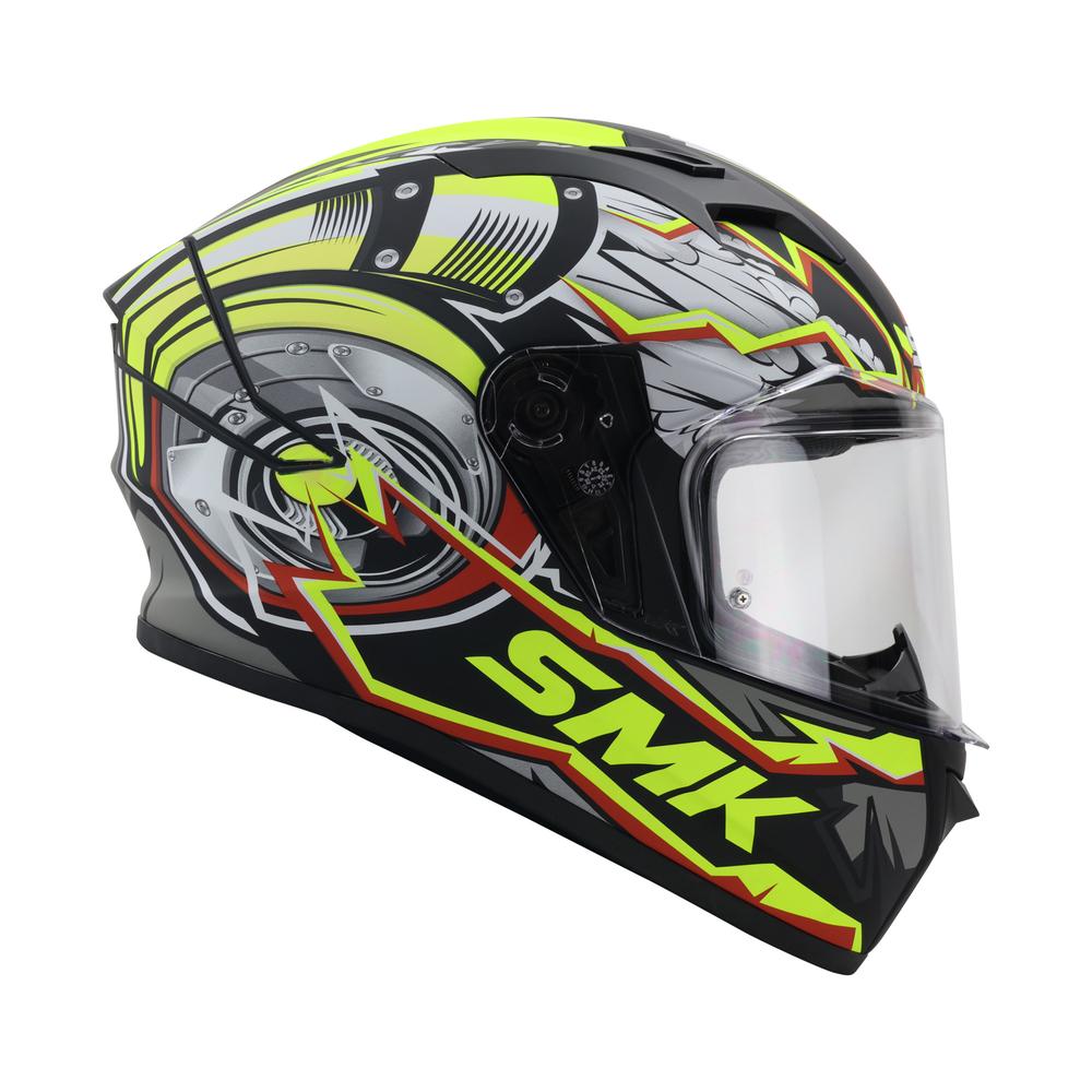 Casco Smk Stellar color Amarillo para Motociclista