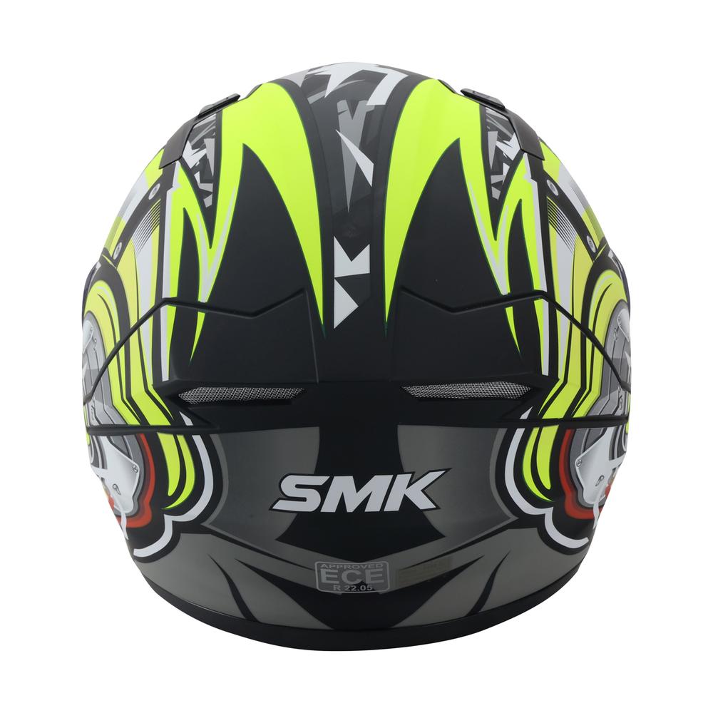 Foto 5 pulgar | Casco Smk Stellar color Amarillo para Motociclista