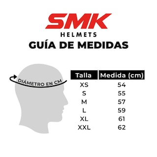 Foto 6 | Casco Smk Stellar color Amarillo para Motociclista