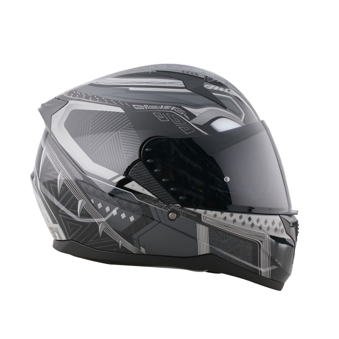 Casco Integral Edge Lexus Negro Pantera Negra Marvel