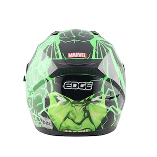 Foto 4 | Casco Edge Integral Hulk Marvel Certificado Dot y Ece 2205