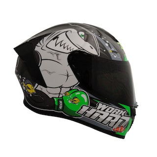 Foto 1 | Casco Edge Shark color Verde Talla L para Motociclista