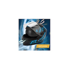 Foto 2 | Casco Abatible Motocicleta Con Lentes Agujeros De Aire Eo Safe Imports Esi-10707 Multicolor