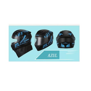 Foto 3 | Casco Abatible Motocicleta Con Lentes Agujeros De Aire Eo Safe Imports Esi-10707 Multicolor