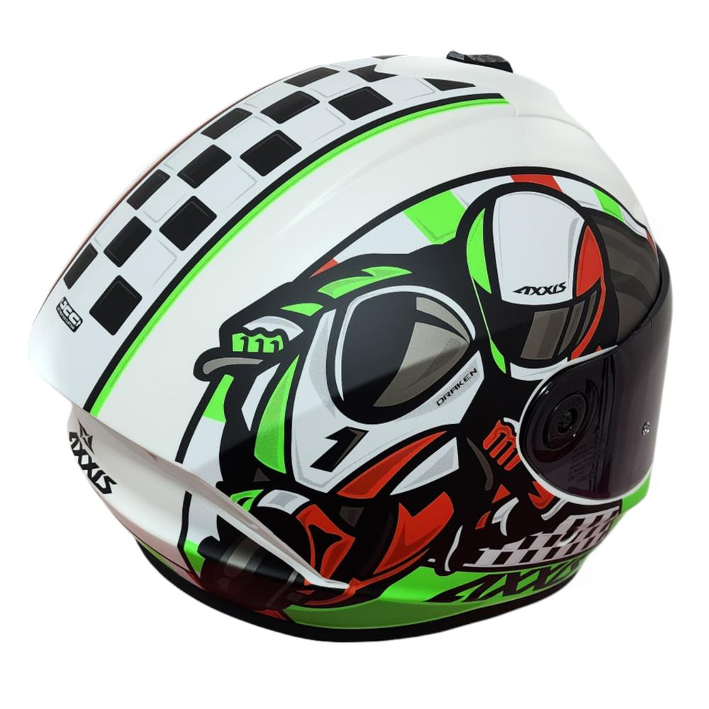 Foto 4 pulgar | Casco para Moto Rojo Matte Draken Sprint Axxis