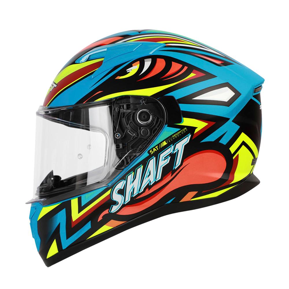 Casco para Moto Atom Azul Mate Shaft