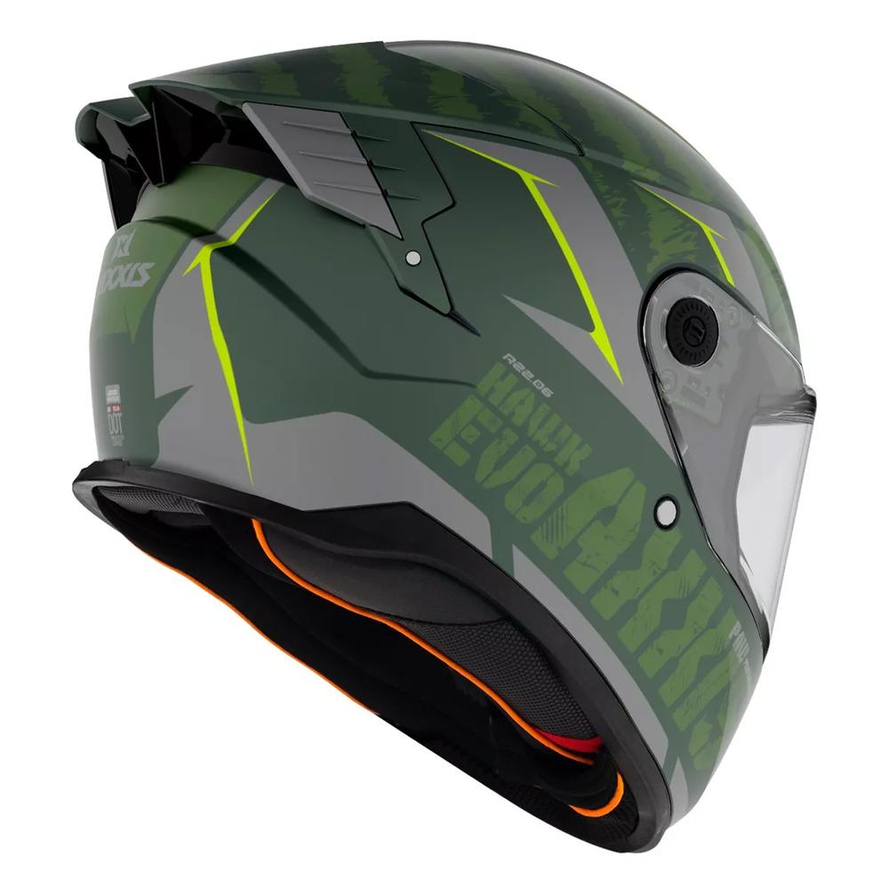 Foto 2 | Casco Verde Mate Talla M Hawk Paw C6 Axxis para Moto