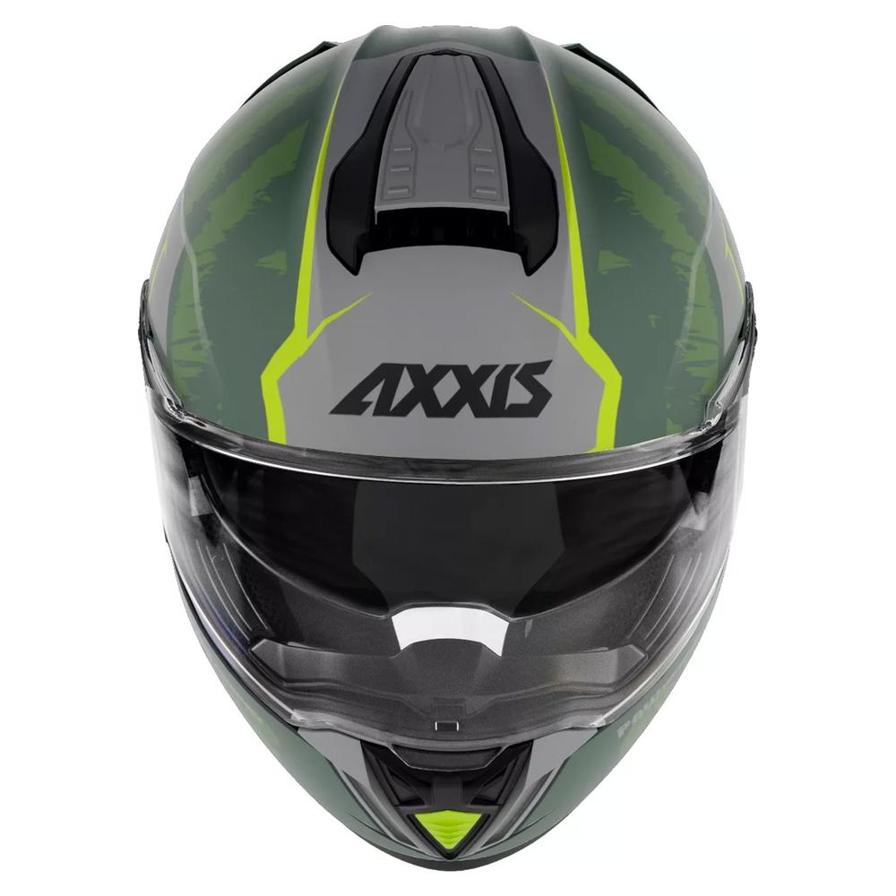 Foto 4 pulgar | Casco Verde Mate Talla M Hawk Paw C6 Axxis para Moto