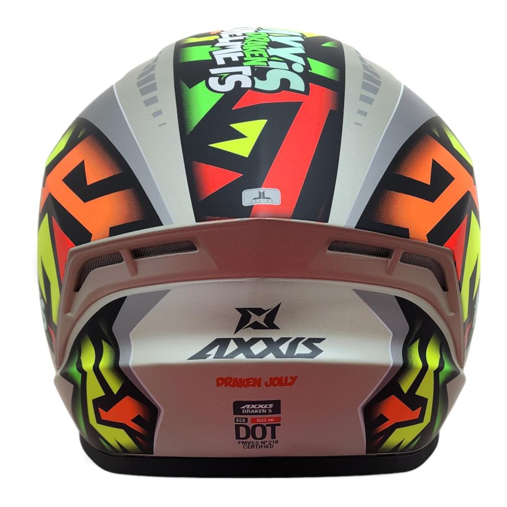 Foto 4 pulgar | Casco Para Moto Gris Matte Talla L Draken Jolly Axxis