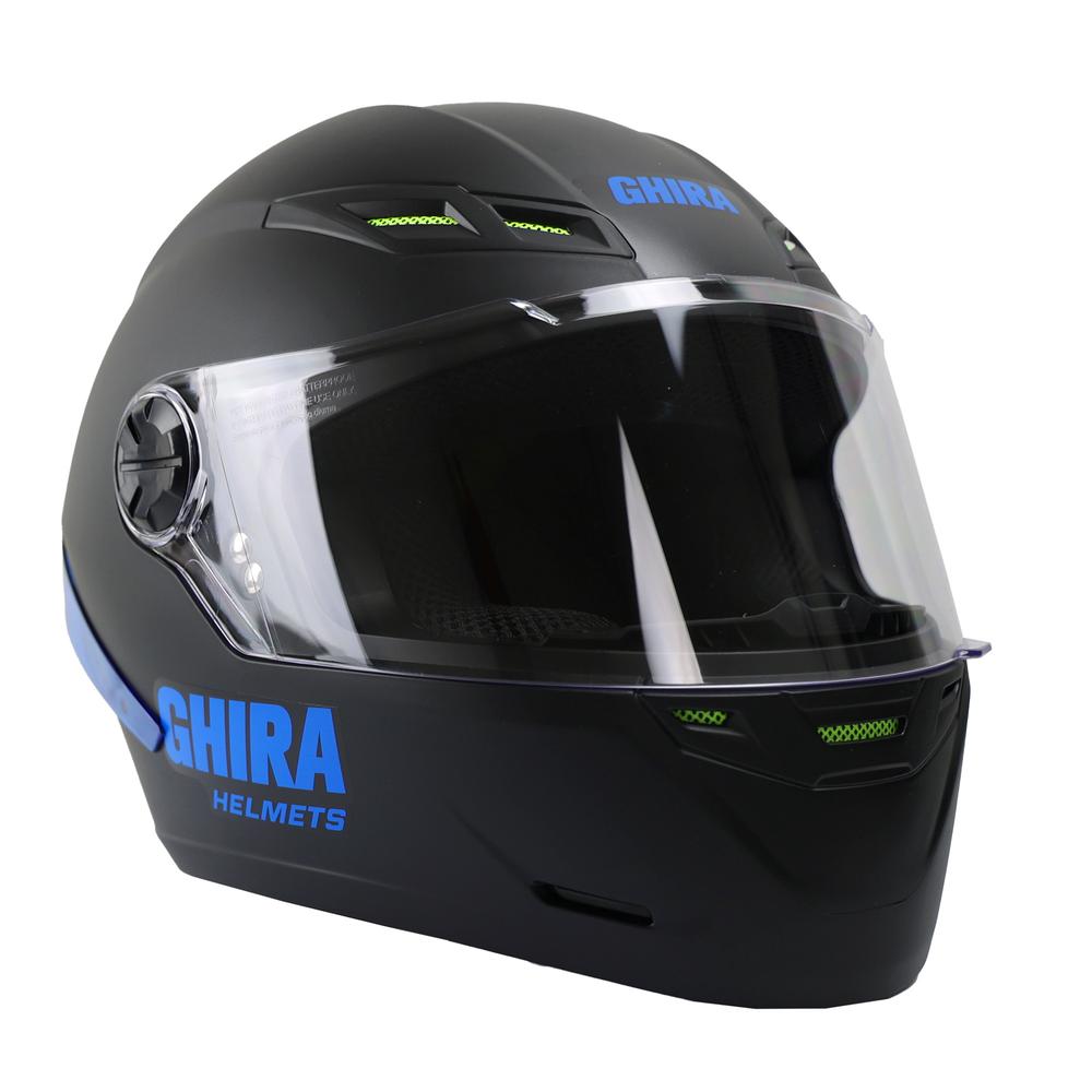 Foto 4 pulgar | Casco para Moto Ghira Ghevolv Negro Mate Cerrado