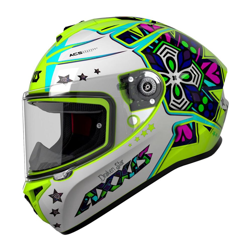 Foto 1 | Casco Cerrado Para Motociclista Axxis Draken Star C3 Amarillo