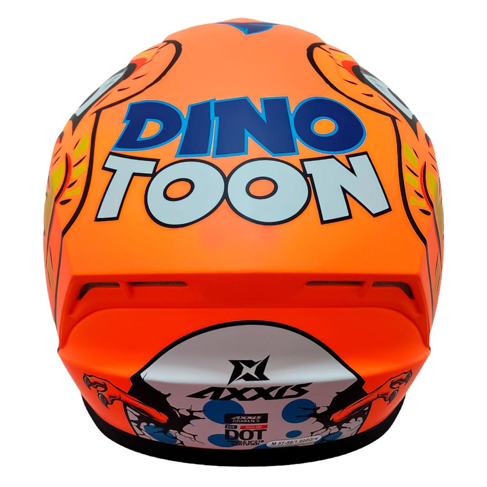 Foto 4 | Casco Cerrado Para Motociclista Axxis Draken C4 Naranja