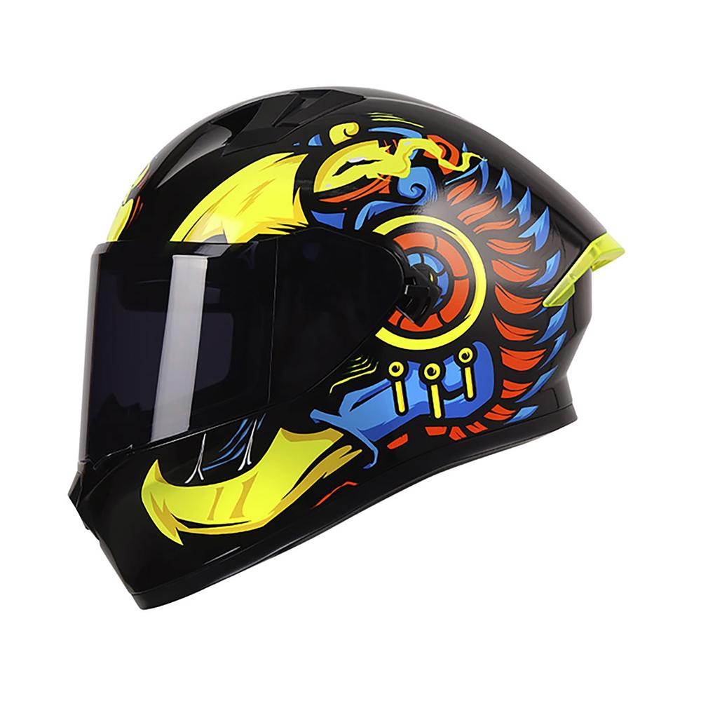 Casco Roda Course Negro Azul Divine Mica Humo Cerrado Svs Negro