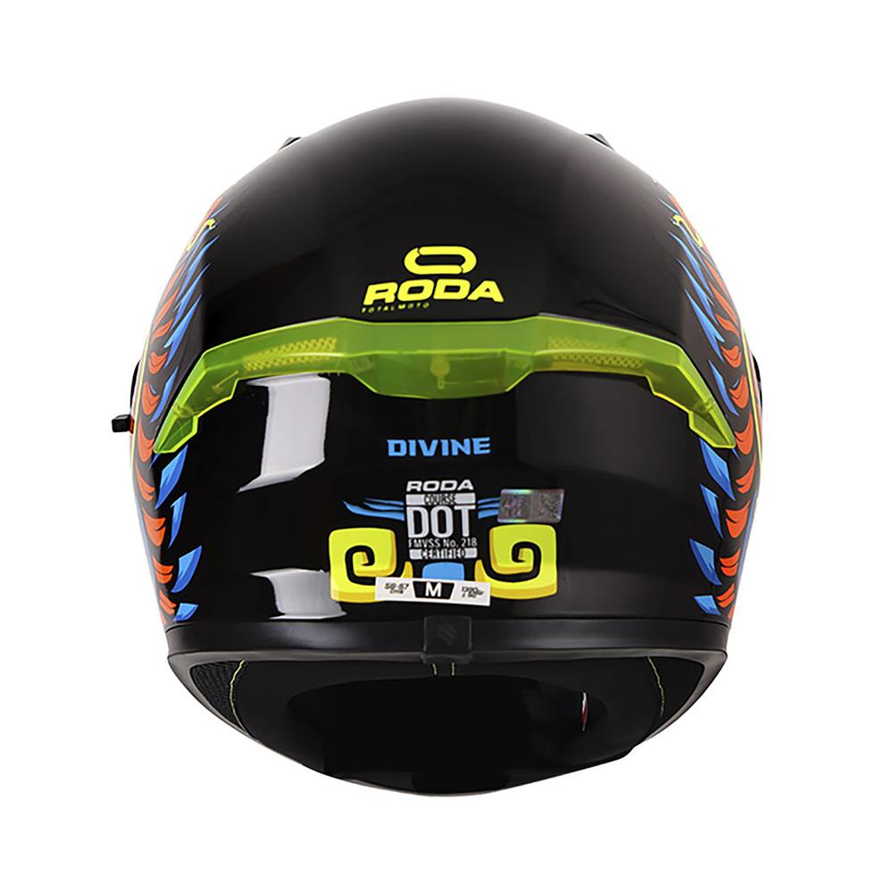 Foto 3 | Casco Roda Course Negro Azul Divine Mica Humo Cerrado Svs Negro