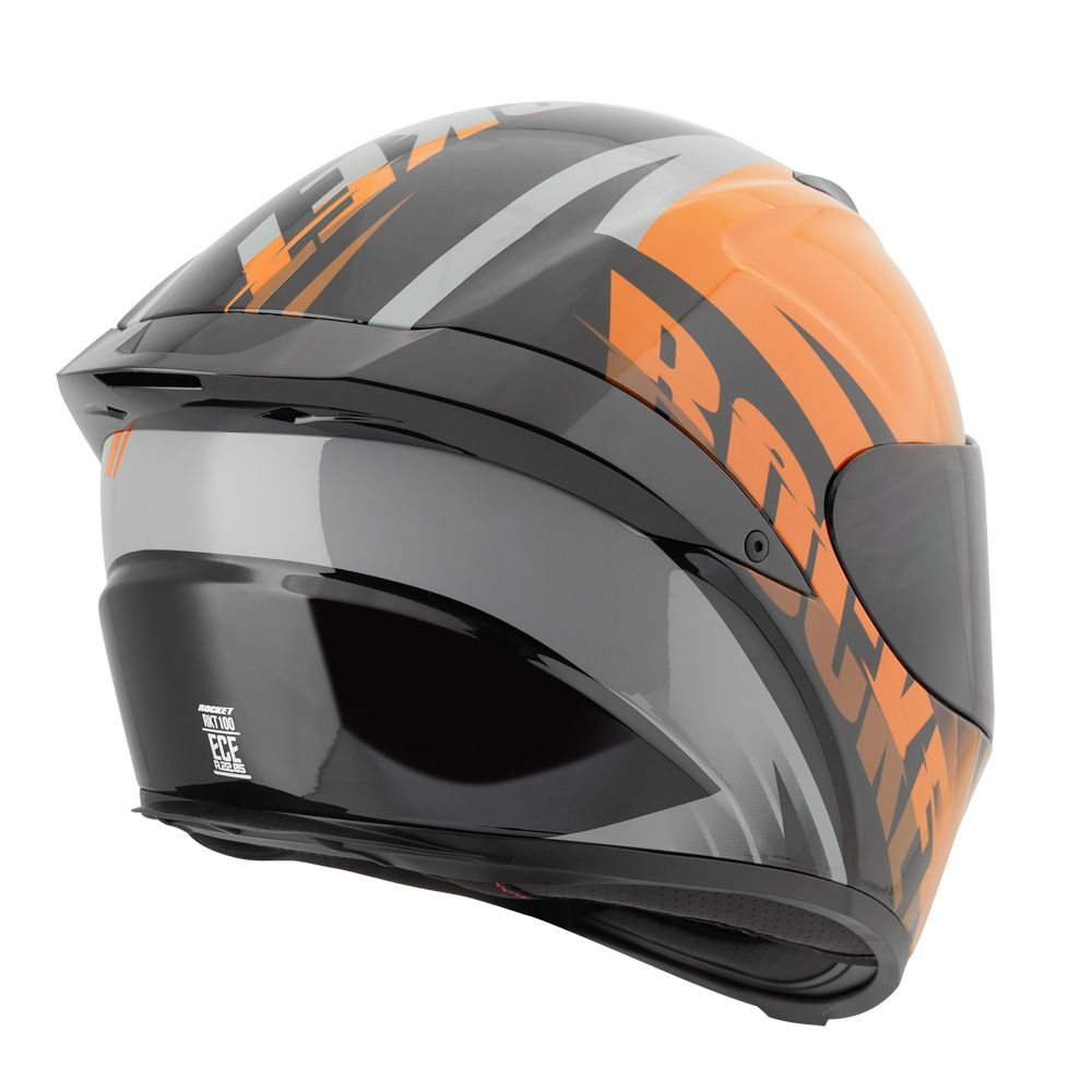 Foto 3 pulgar | Casco Cerrado Joe Rocket Rkt 100 Atomic 3.0 Naranja