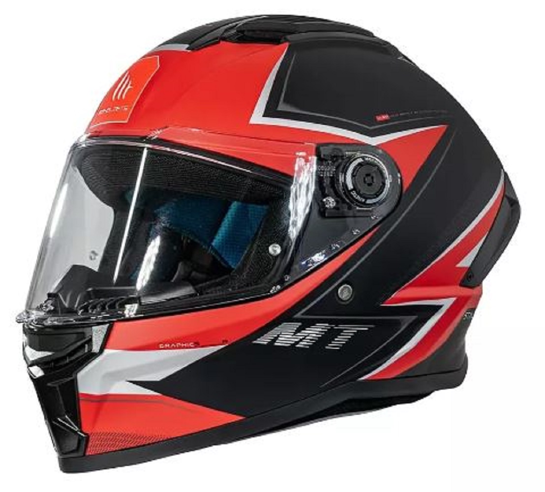 Casco Para Moto Mt Helmets Stinger 2 Rojo Mate Dot Y Ece2206