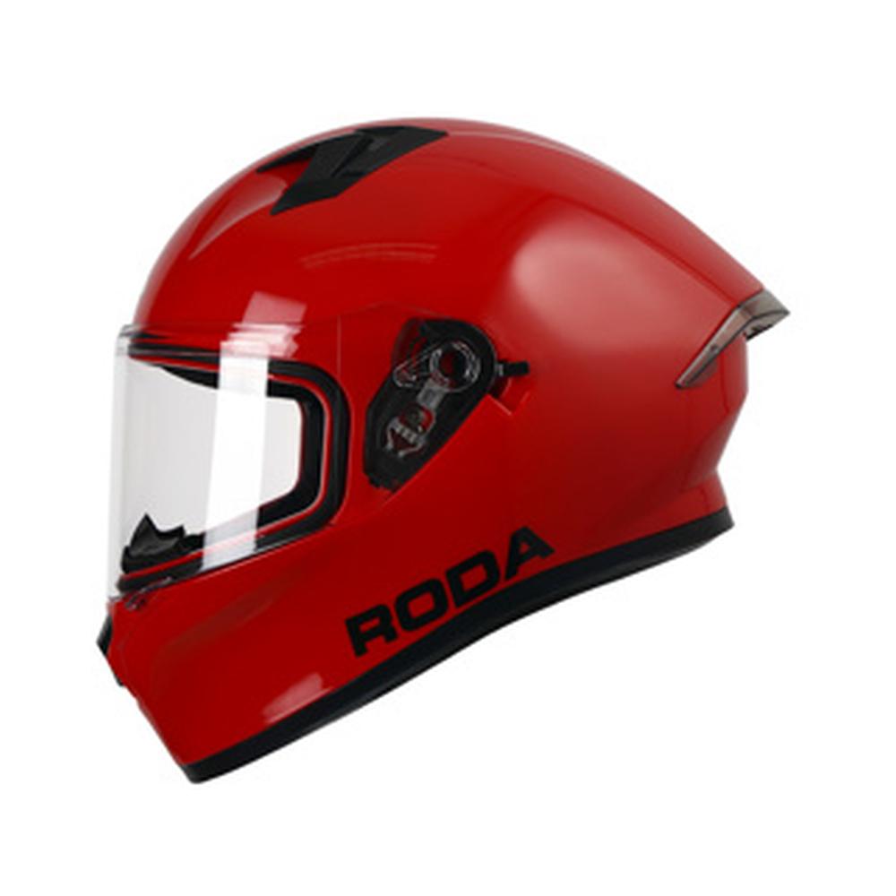 Casco Roda Course Rojo Logo Negro Cerrado Svs Rojo