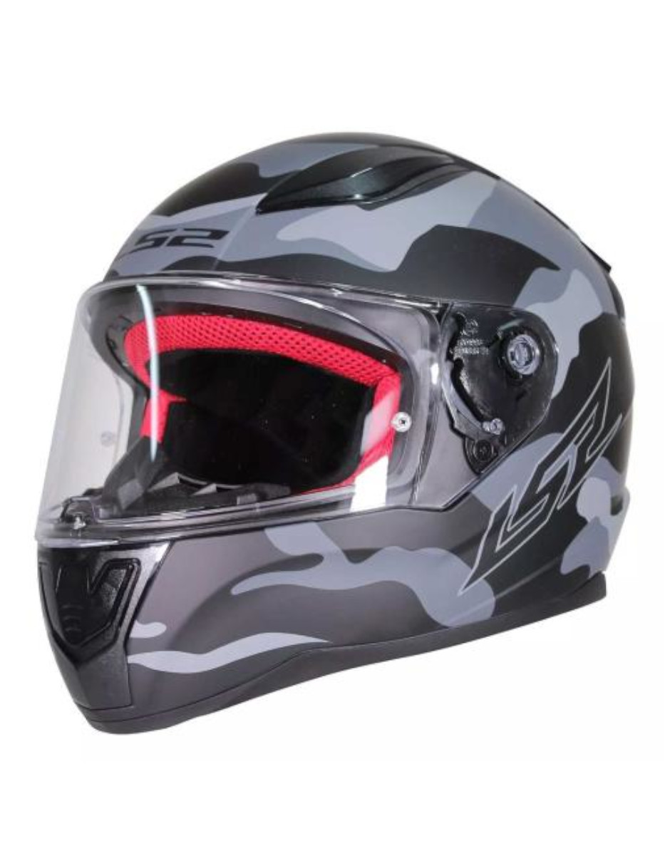 Casco para Moto Ls2 Ff353 Rapid 2 Camuflaje Gris Cerrado