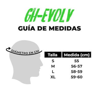 Foto 7 | Casco Ghira Ghevolv Negro/Rojo Mate Luchax Cerrado