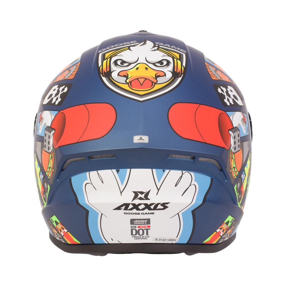 Foto 2 | Casco Axxis Draken Goose Azul Talla M para Motociclista