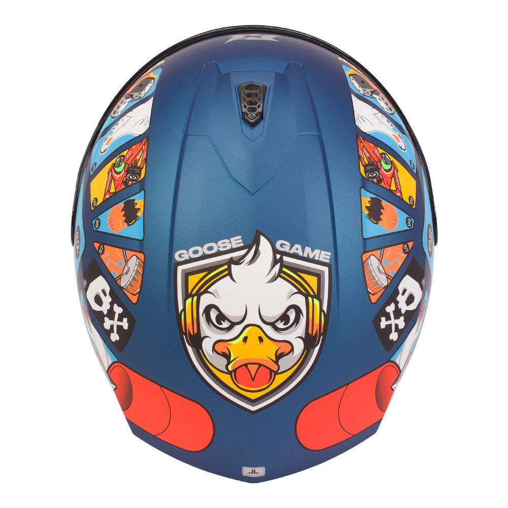 Foto 5 pulgar | Casco Axxis Draken Goose Azul Talla M para Motociclista