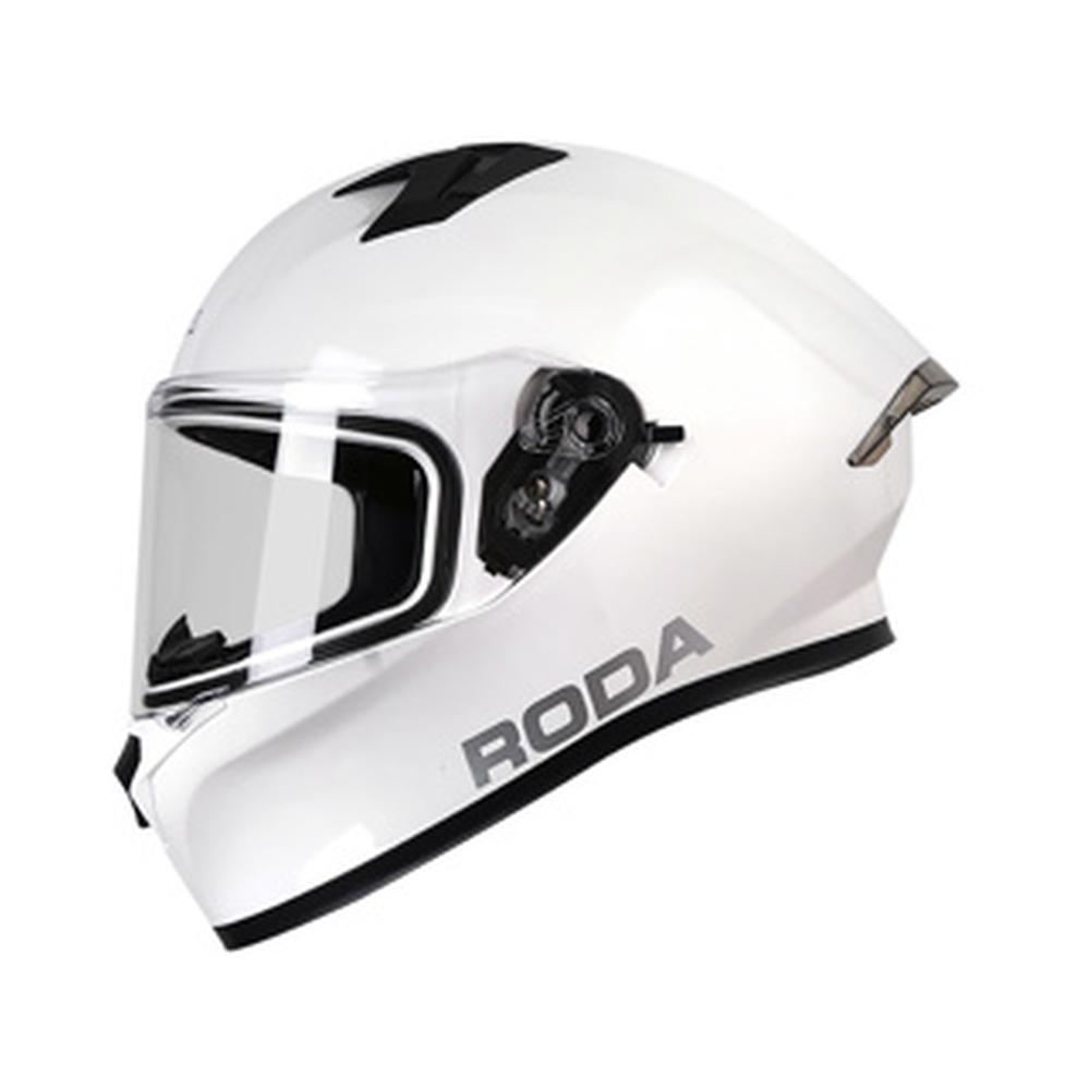 Casco Roda Course Blanco Logo Gris Cerrado SVS