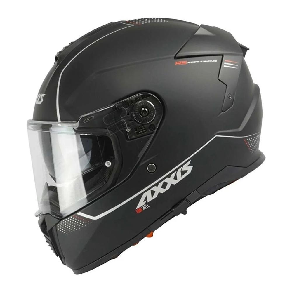 Casco Axxis Hawk Solid Negro Talla L para Motociclista