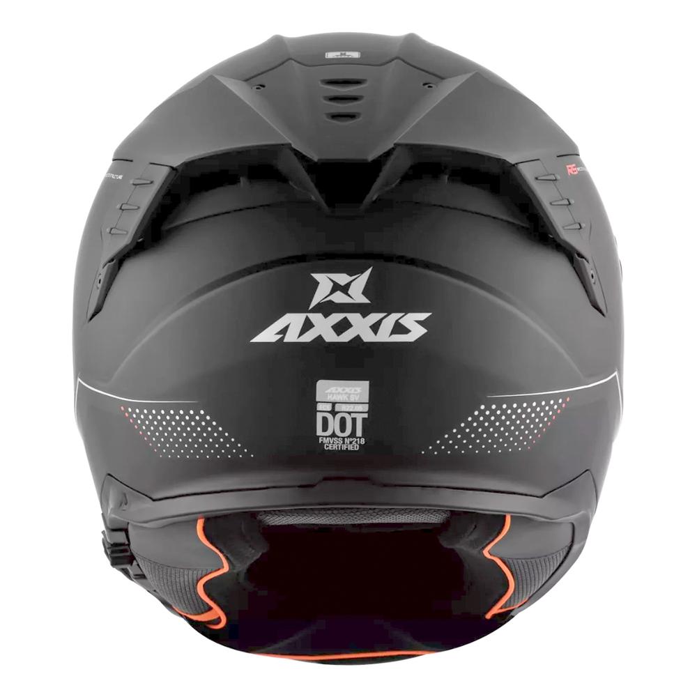 Foto 4 pulgar | Casco Axxis Hawk Solid Negro Talla L para Motociclista