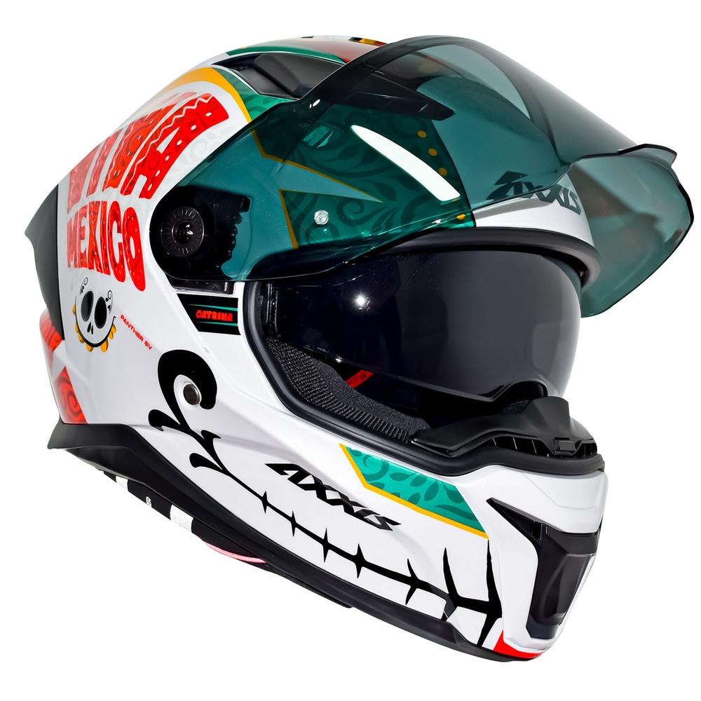 Foto 2 | Casco Axxis Panther A6 Blanco para Motociclista Talla M