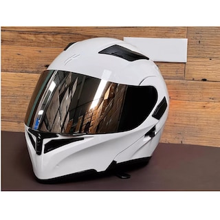 Foto 4 | Casco Abatible Luz Led Mica Interna L Eo Safe Imports Esi-13767 Blanco