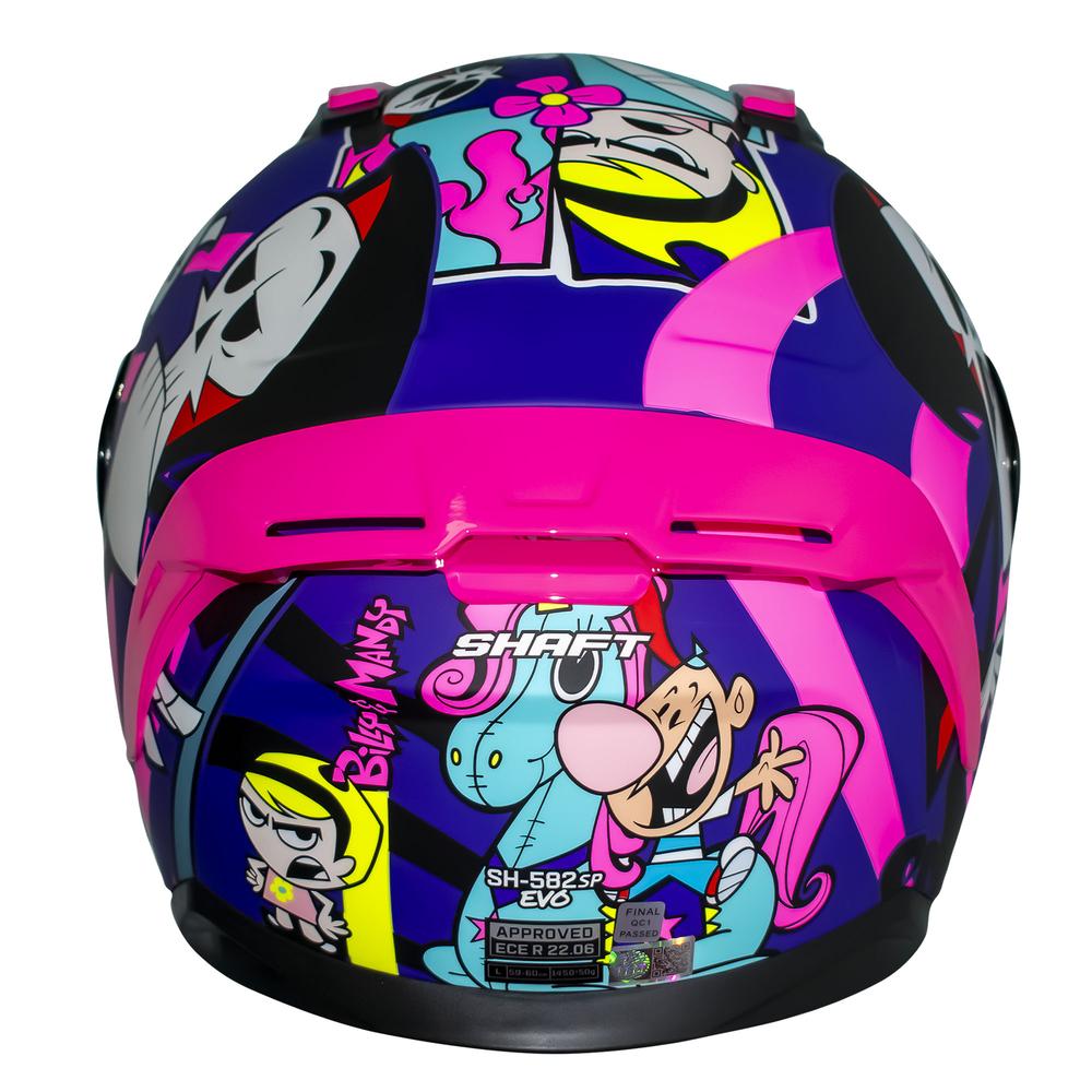 Foto 4 pulgar | Casco Para Motociclista Talla L Integral Billy Mandy Shaft