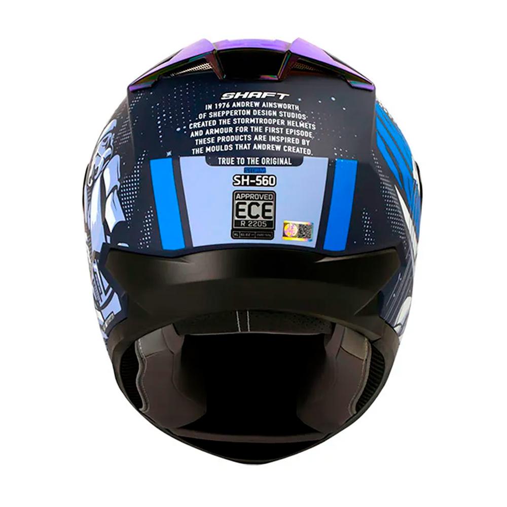 Foto 6 pulgar | Casco Para Motociclista Talla M Integral Storm Azul Navy Matte Azul Shaft