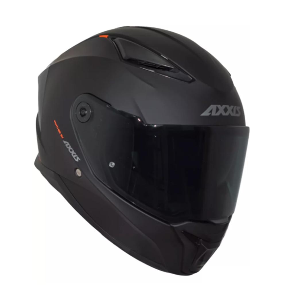 Casco Para Motociclista Talla M Integral Panther Solid A1 Negro Matte Axxis