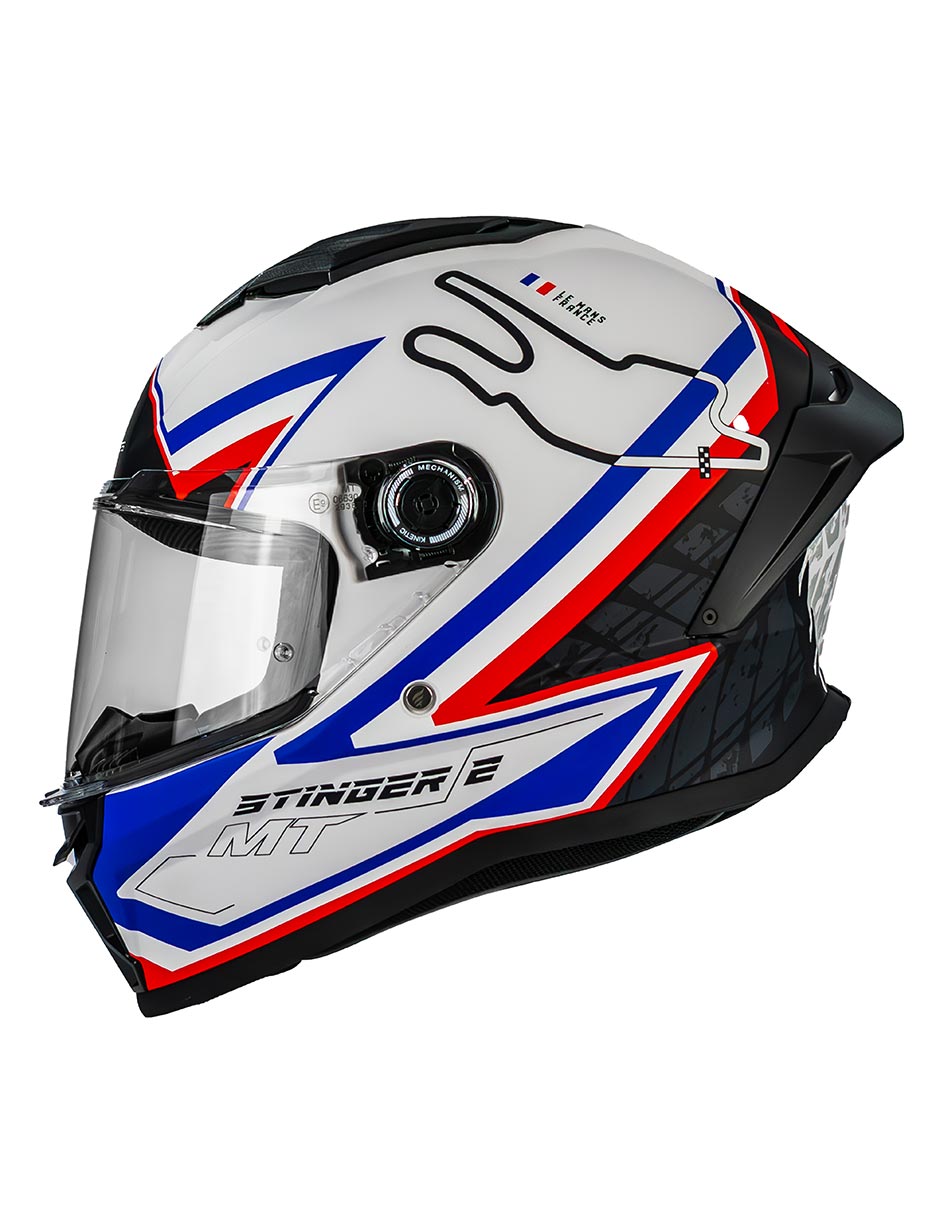 Foto 3 pulgar | Casco Moto Mt Helmets Stinger 2 Grand Prix Francia Ece2206