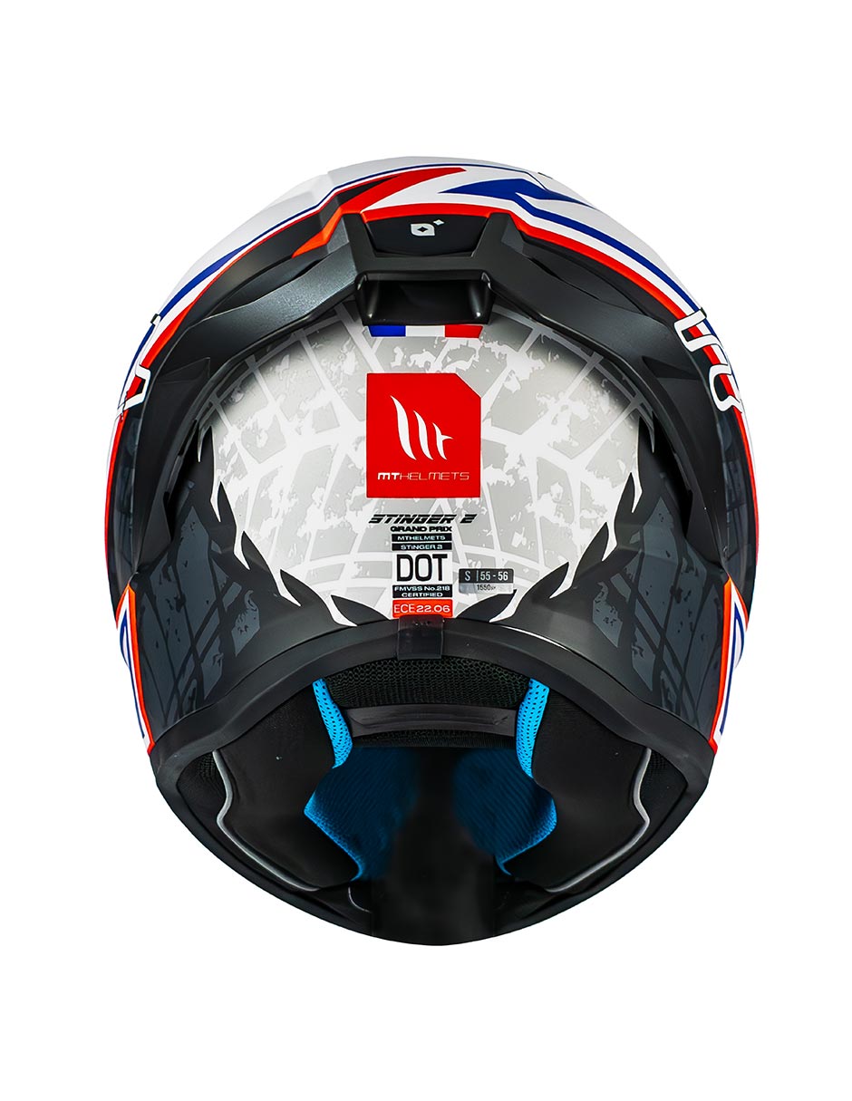 Foto 4 | Casco Moto Mt Helmets Stinger 2 Grand Prix Francia Ece2206