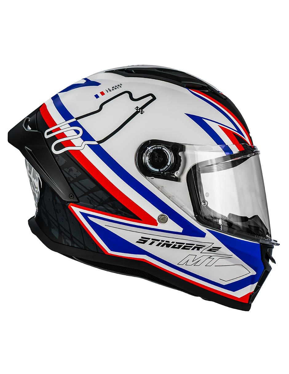 Foto 6 pulgar | Casco Moto Mt Helmets Stinger 2 Grand Prix Francia Ece2206